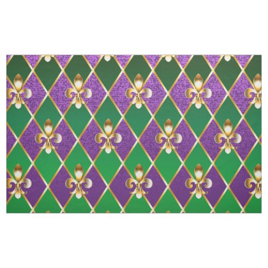 Schmuckhintergrund Mardi Gras Stoff (Yard (91,4 cm))