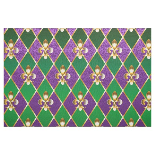 Schmuckhintergrund Mardi Gras Stoff (Yard (91,4 cm))