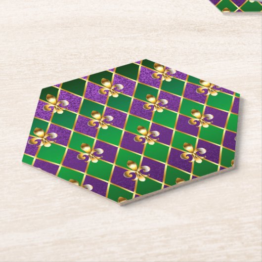 Schmuckhintergrund Mardi Gras Untersetzer (angewinkelt)