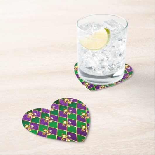 Schmuckhintergrund Mardi Gras Untersetzer (Vor Ort)