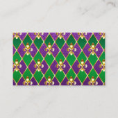 Schmuckhintergrund Mardi Gras Visitenkarte (Vorderseite)