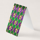 Schmuckhintergrund Mardi Gras Visitenkarten (Vorderseite)