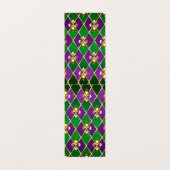 Schmuckhintergrund Mardi Gras Visitenkarten (Außenseite Aufgefaltet)