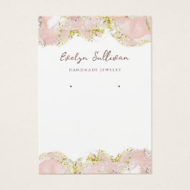Schmuckkarte aus rosa Marmor