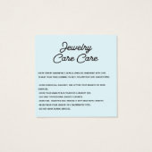 Schmuckkarte Danke mit dem Logo Blau (Rückseite)