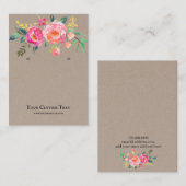 Schmuckkarte Earring ・ Aquarellblume Visitenkarte (Vorne/Hinten)