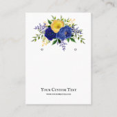 Schmuckkarte Earring ・ Aquarellblume Visitenkarte (Vorderseite)