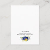 Schmuckkarte Earring ・ Aquarellblume Visitenkarte (Rückseite)