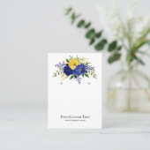 Schmuckkarte Earring ・ Aquarellblume Visitenkarte (Stehend Vorderseite)