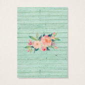 Schmuckkarte "Earring Juwelier" ・ Rustikale Blüten (Rückseite)