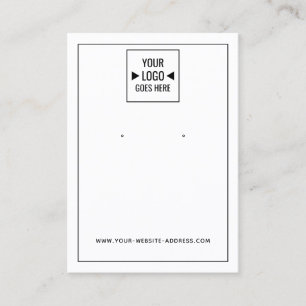 Schmuckkarte für das einfache Custom Store-Logo Visitenkarte