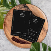 Schmuckkarte für das einfache Custom Store-Logo Visitenkarte