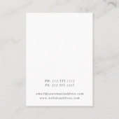 Schmuckkarte für das Ohrblatt Visitenkarte (Rückseite)