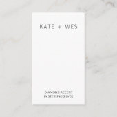 Schmuckkarte für das Set Earring & Necklace Begleitkarte (Vorderseite)