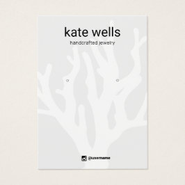 Schmuckkarte für den Korallenohrring