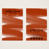 Schmuckkarte für die Tintenpatrone mit dem Erdring (Vorne & Hinten)