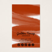 Schmuckkarte für die Tintenpatrone mit dem Erdring (Rückseite)