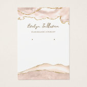 Schmuckkarte für Elfenbeinblütenschmuck (Vorderseite)