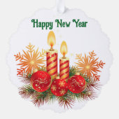 Schmuckkarte für Kerzen und Ornamente (Rückseite)