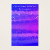 Schmuckkarte für lila Ohrringe (Vorderseite)