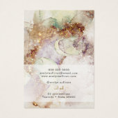 Schmuckkarte für Wasserfarben und Goldfolie (Rückseite)