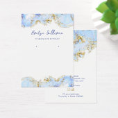 Schmuckkarte in Pastellblau (Schreibtisch)