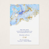 Schmuckkarte in Pastellblau (Rückseite)