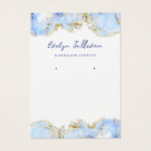 Schmuckkarte in Pastellblau (Vorderseite)