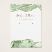 Schmuckkarte Jade green agate (Vorderseite)