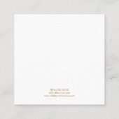 Schmuckkarte - Kette Quadratische Visitenkarte (Rückseite)
