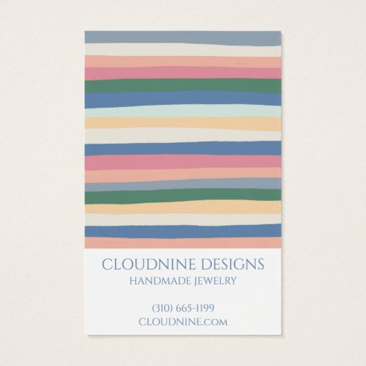 Schmuckkarte mit dunklen Streifen (Rückseite)