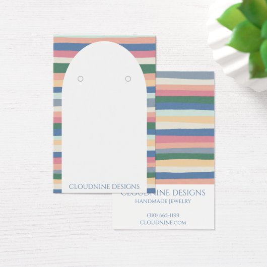 Schmuckkarte mit dunklen Streifen (Schreibtisch)