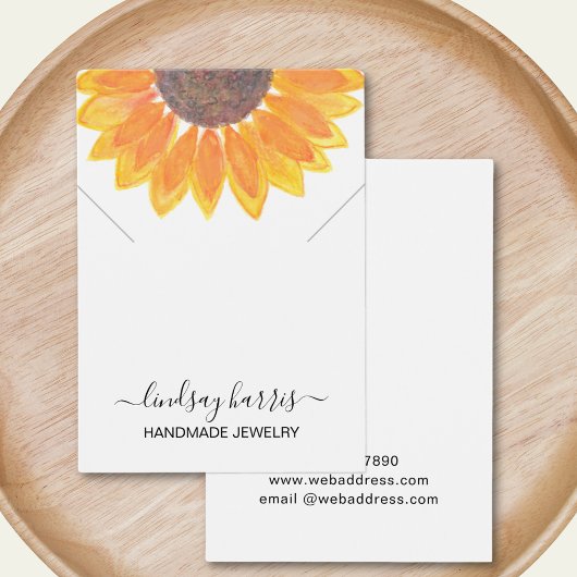 Schmuckkarte mit floraler Netzklammer