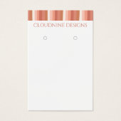 Schmuckkarte mit rosa Streifen in der Fußleiste (Vorderseite)