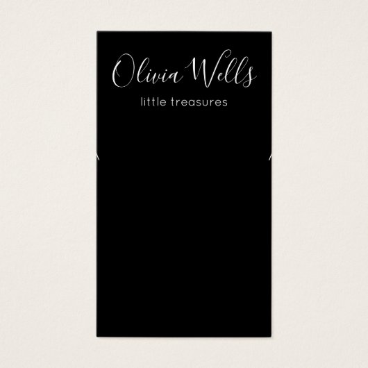 Schmuckkarte mit schwarzem Ohr (Vorderseite)