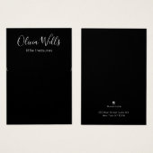 Schmuckkarte mit schwarzem Ohr (Vorne & Hinten)