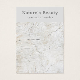 Schmuckkarte mit verwittertem Strandholz