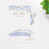 Schmuckkarte pastellblau agate (Schreibtisch)