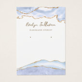 Schmuckkarte pastellblau agate (Vorderseite)