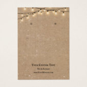 Schmuckkarte, rustikale String-Lichter (Vorderseite)