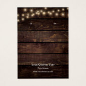 Schmuckkarte, rustikale String-Lichter (Vorderseite)