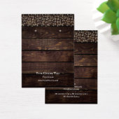 Schmuckkarte, rustikale String-Lichter (Schreibtisch)