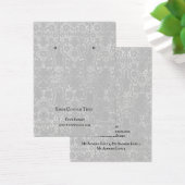 Schmuckkarte verdienen, rustikale graue Damaske (Schreibtisch)