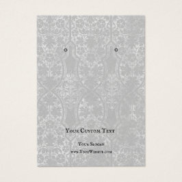 Schmuckkarte verdienen, rustikale graue Damaske