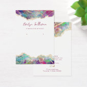 Schmuckkarte von Fuchsia aquamarine (Schreibtisch)