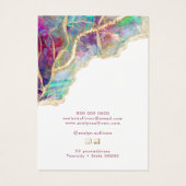 Schmuckkarte von Fuchsia aquamarine (Rückseite)