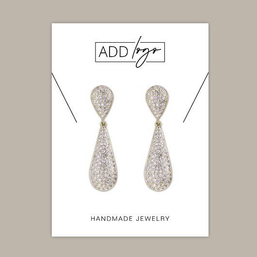 Schmuckkarten für Minimalistische, einfache Marken Visitenkarte