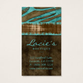 Schmuckkarten Niedlicher Zebra-Western (Rückseite)