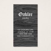 Schmuckkarten Oak Wood Black (Rückseite)