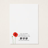 Schmuckkarten verdienen ・ Mohnschlichtheit (Rückseite)